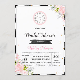 invitación a fiesta alrededor del reloj