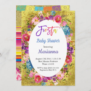 Invitación a Fiesta Baby Shower en México