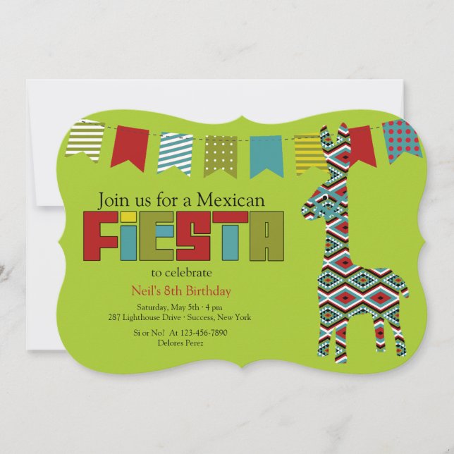 Invitación a Fiesta Burro (Anverso)
