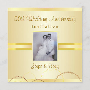 Invitación a fiesta de 50 años - Foto opcional