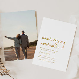 Invitación a fiesta de aniversario simple