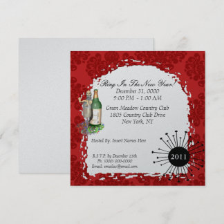 Invitación a fiesta de Año Nuevo