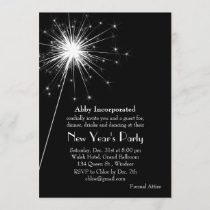 Invitación a fiesta de Año Nuevo