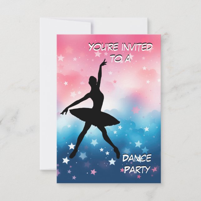 Invitación a Fiesta de Baile (Anverso)