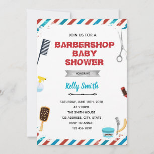 invitación a fiesta de barbería