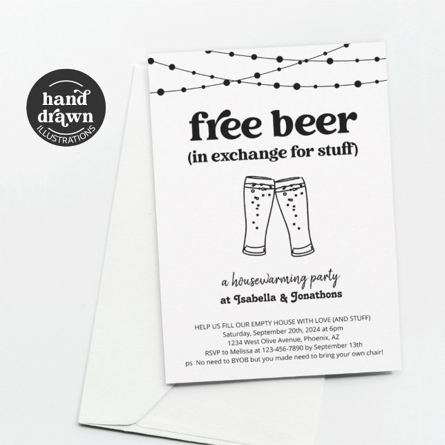 Invitación a fiesta de bienvenida de Free Beer Fun (Subido por el creador)