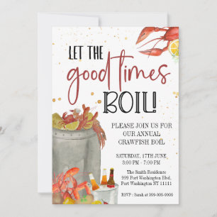 Invitación a Fiesta de Boil de Cangrejos de Río,Qu