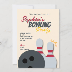 Invitación a fiesta de bolos