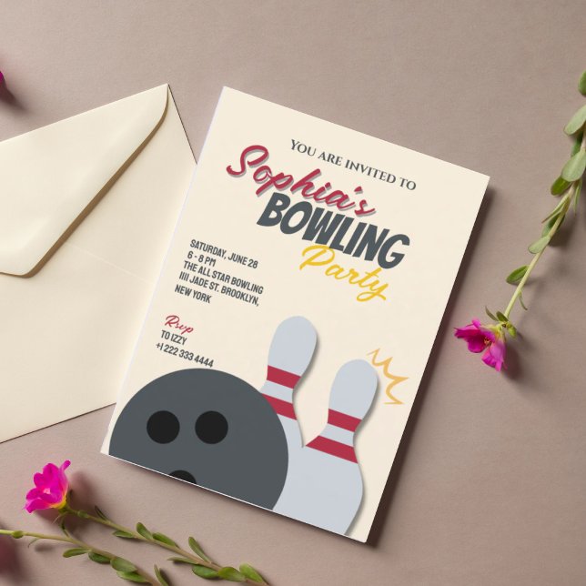 Invitación a fiesta de bolos (Subido por el creador)