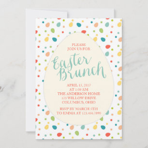 Invitación a fiesta de brunch de Pascua