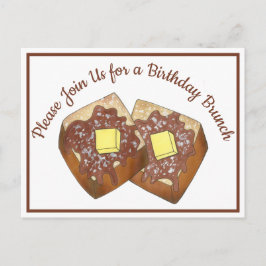 Invitación a fiesta de brunch por el desayuno tost