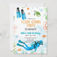 Invitación a fiesta de buceo