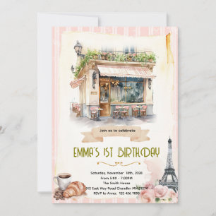 invitación a fiesta de café en París