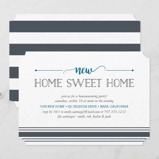 Invitación a fiesta de calentamiento de la casa pa (Anverso / Reverso)