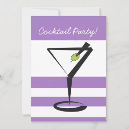 Invitación a fiesta de Cocktail retro