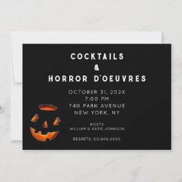 Invitación a fiesta de cócteles de Halloween para