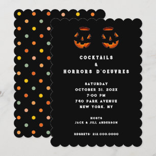 Invitación a fiesta de cócteles de Halloween para