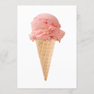 invitación a fiesta de cono de helado