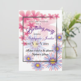 invitación a fiesta de cumpleaños