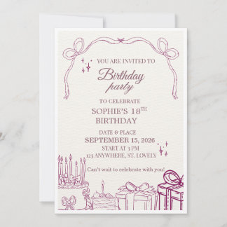 INVITACIÓN A FIESTA DE CUMPLEAÑOS