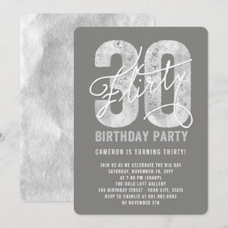 Invitación a Fiesta de cumpleaños 30 años de Silve