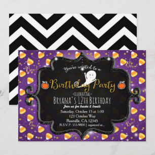 INVITACIÓN A FIESTA DE CUMPLEAÑOS Caramelo de maíz