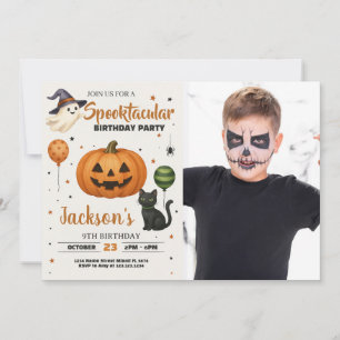 Invitación a fiesta de cumpleaños con fotos