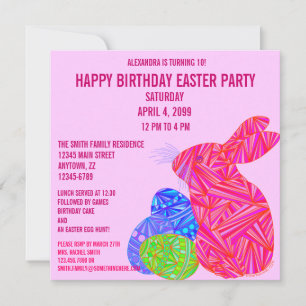 Invitación a fiesta de cumpleaños con tema de la S