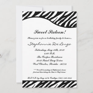 Invitación a fiesta de cumpleaños de 5x7 WhiteTige
