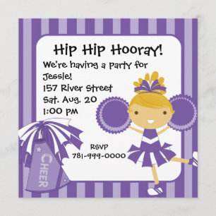 Invitación a fiesta de cumpleaños de animador mora