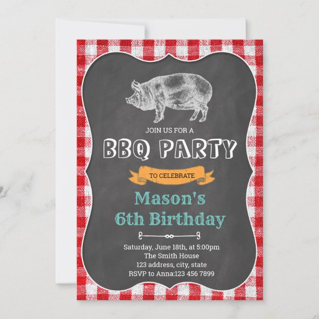Invitación a fiesta de cumpleaños de bebé (Anverso)