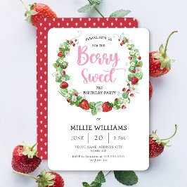 Invitación a fiesta de cumpleaños de Berry Sweet