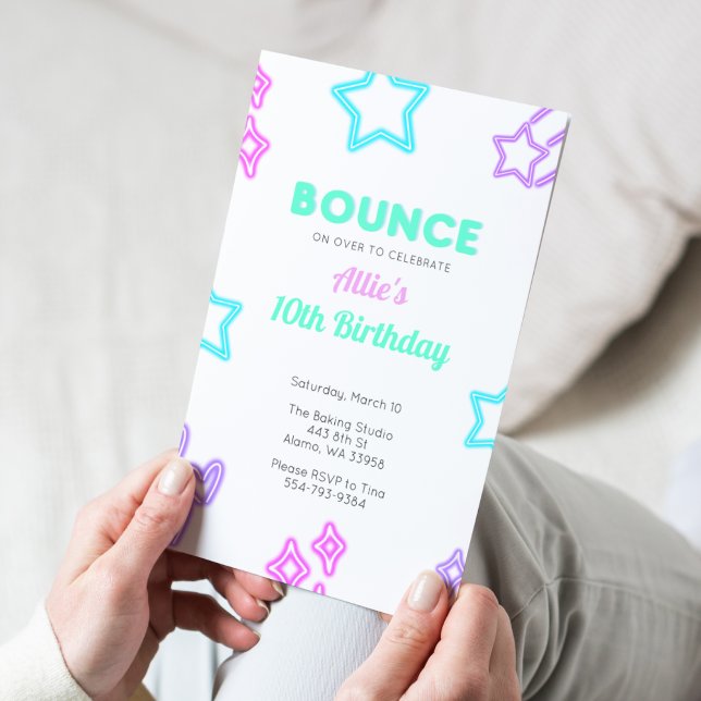 Invitación a fiesta de cumpleaños de Bongue Jump N (Subido por el creador)