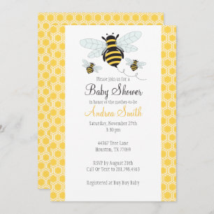 Invitación a fiesta de cumpleaños de Bumble Bee Ba