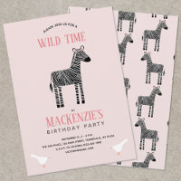 Invitación a fiesta de cumpleaños de Chica de Cebr