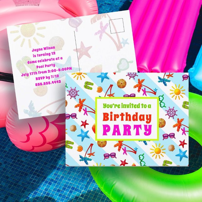 Invitación a fiesta de cumpleaños de Chica de dive (Subido por el creador)