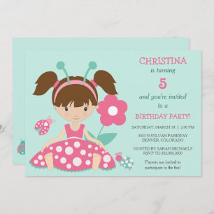 Invitación a fiesta de cumpleaños de chicas de Cut