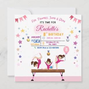 Invitación a fiesta de cumpleaños de chicas que re