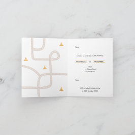 Invitación a fiesta de cumpleaños de construcción