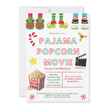 Invitación a fiesta de cumpleaños de cute Sleepove