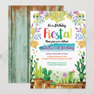 Invitación a fiesta de cumpleaños de Fiesta con ca