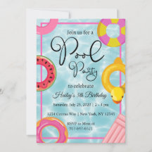Invitación a fiesta de cumpleaños de Fiestas de pi