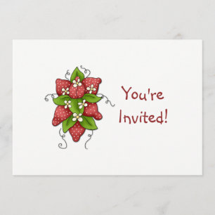 Invitación a fiesta de cumpleaños de fresas
