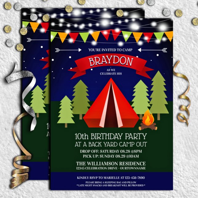 Invitación a fiesta de cumpleaños de Fun Backyard  (Subido por el creador)