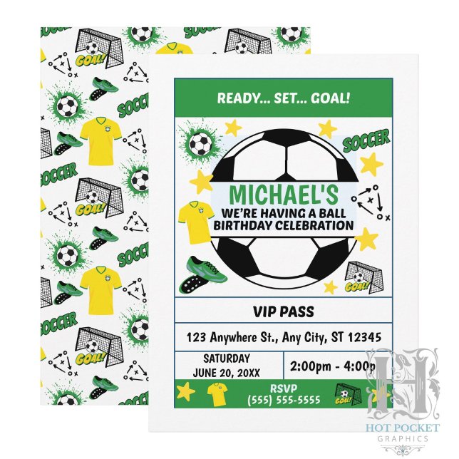Invitación a Fiesta de Cumpleaños de Fútbol (Subido por el creador)