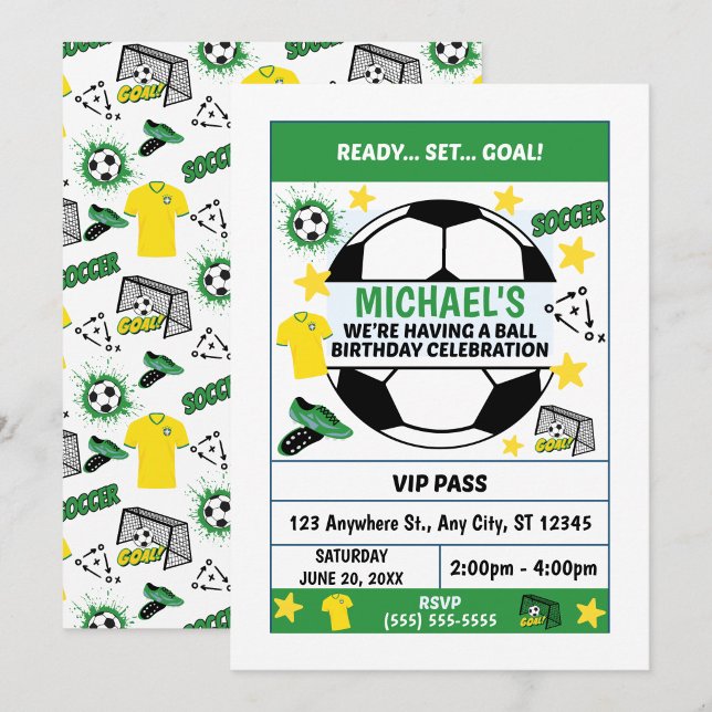 Invitación a Fiesta de Cumpleaños de Fútbol (Subido por el creador)