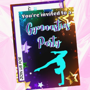 Invitación a fiesta de cumpleaños de Gimnasia de l