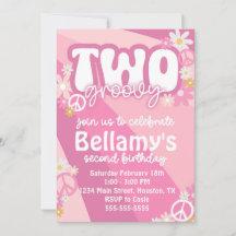 Invitación a fiesta de cumpleaños de Groovy