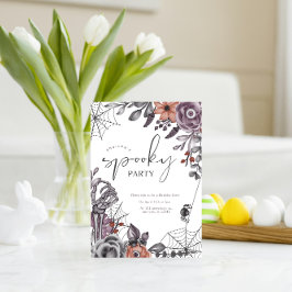 Invitación a fiesta de cumpleaños de Halloween con