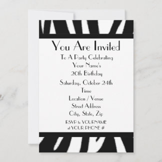 Invitación a fiesta de cumpleaños de impresión de